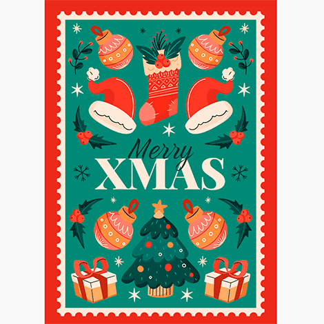 Christmas Stamp eCard